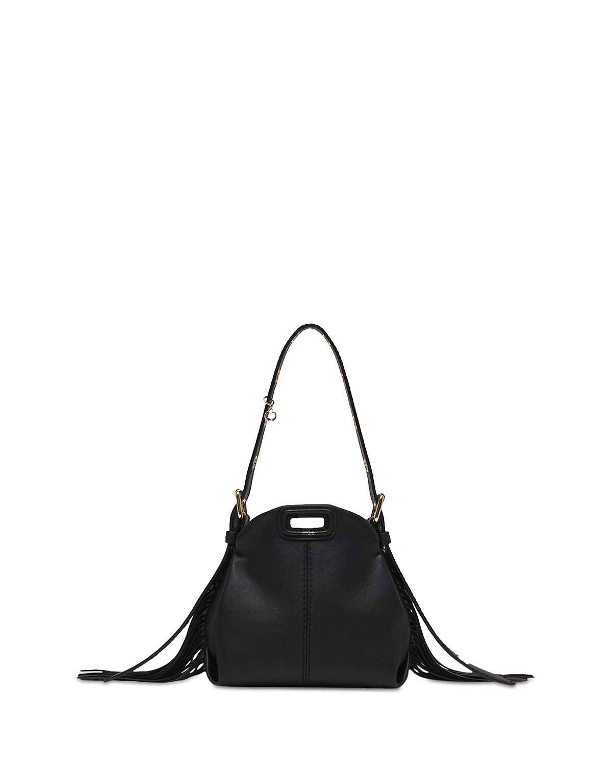 Maje Miss M Micro Leather Shoulder Bag