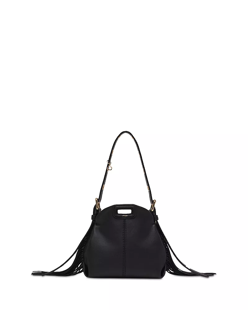 Maje Miss M Micro Leather Shoulder Bag