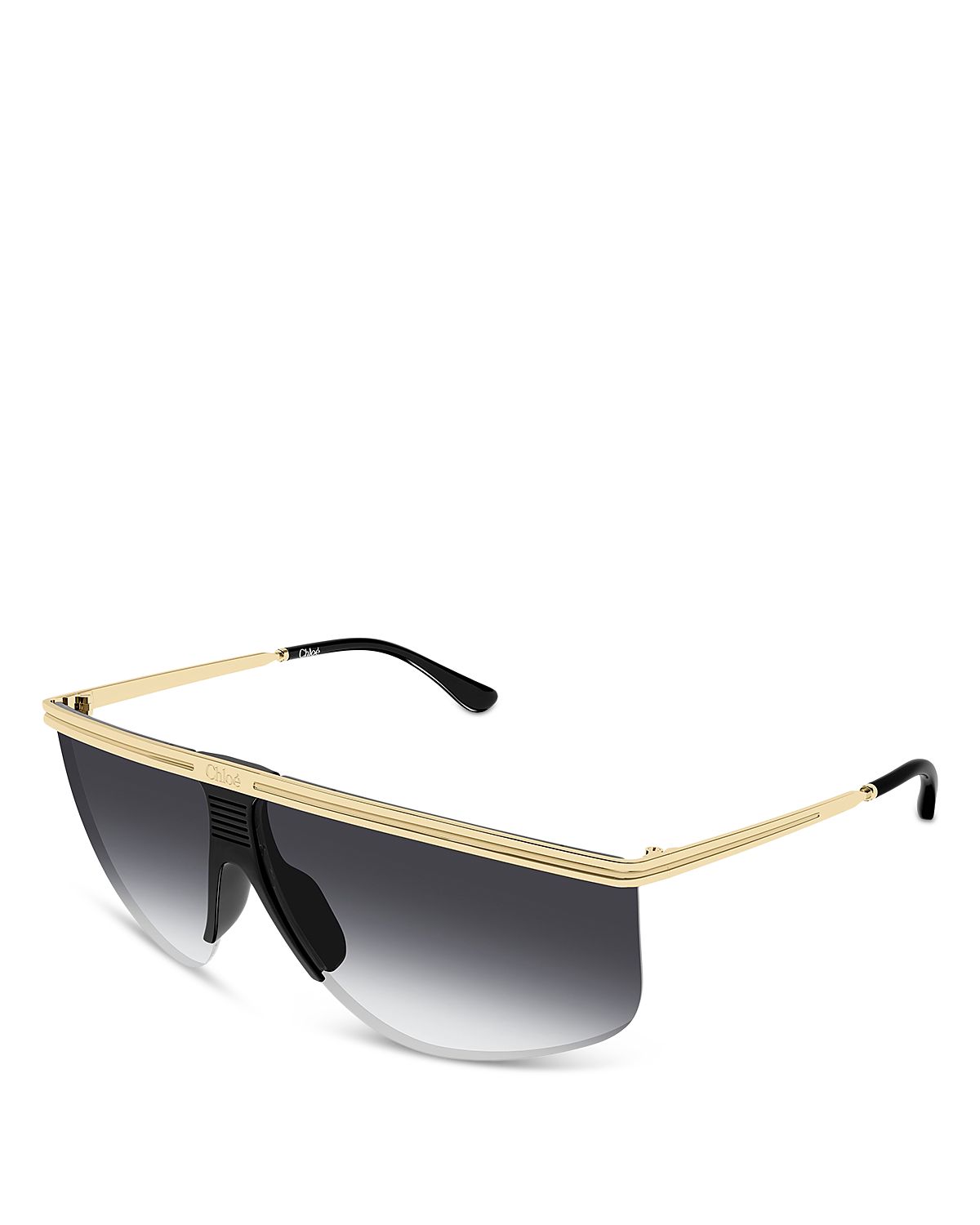 Chloe Shield Sunglasses, 65mm