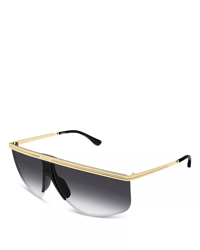 Chloe Shield Sunglasses, 65mm