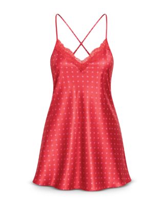 Stretch Satin Strappy Back Chemise - thumbnail 3
