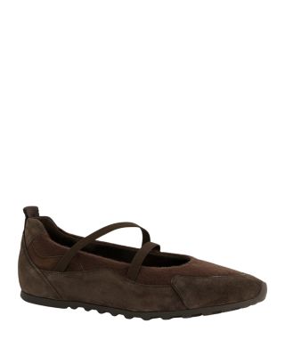 Women's Dynamic Suede Mary Jane Flats