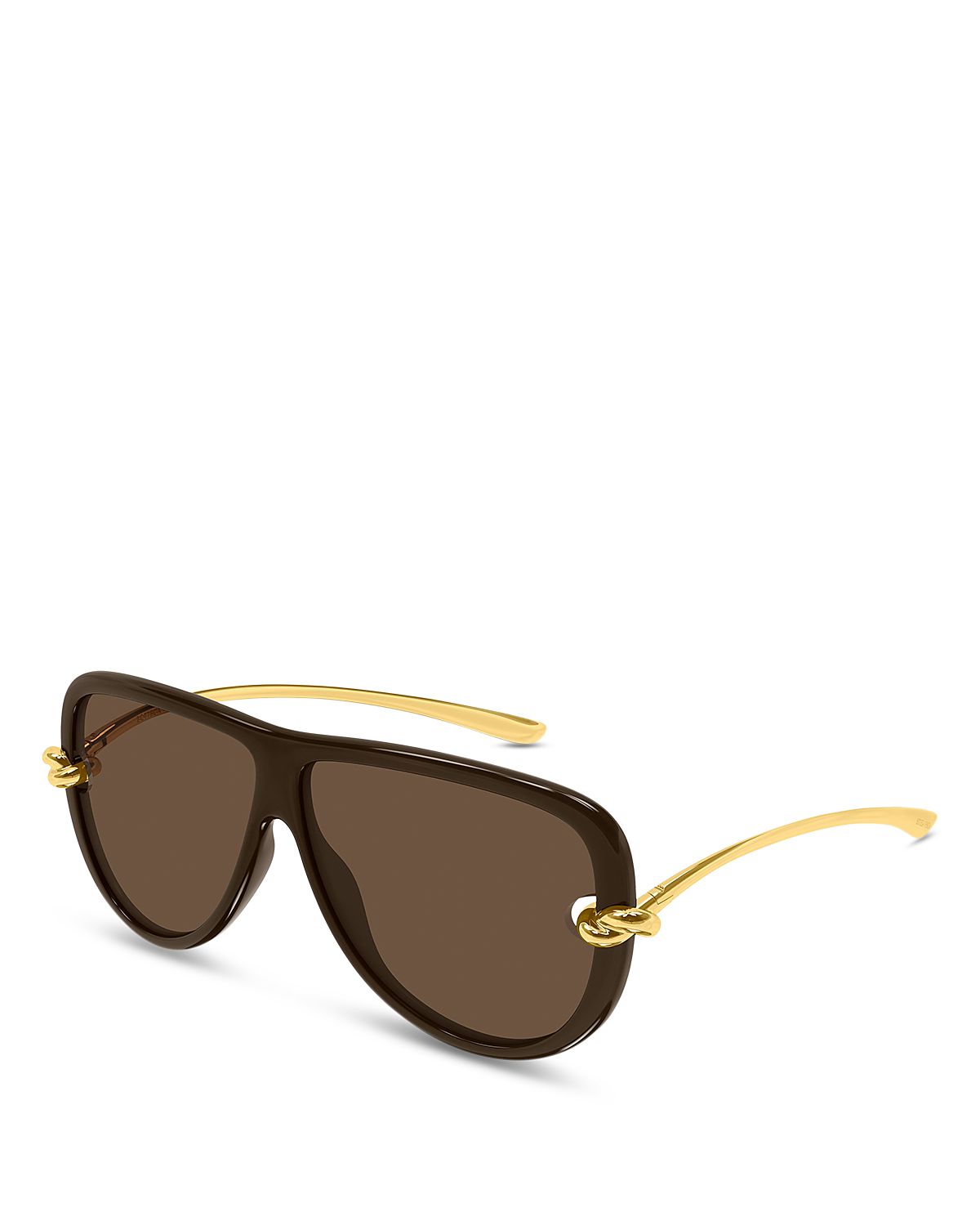 Bottega Veneta Knot Pilot Sunglasses, 61mm
