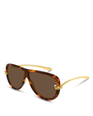 Bottega Veneta Knot Pilot Sunglasses, 61mm