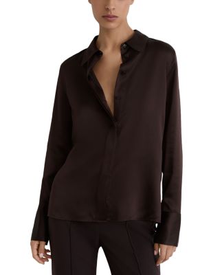 Ameira Silk Back Pleat Blouse