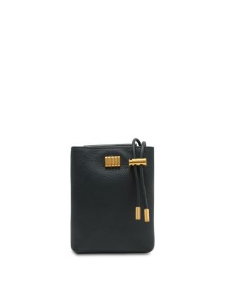 Solene Grained Leather Phone Crossbody