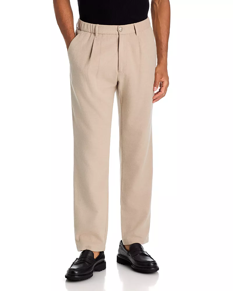 Herno Melange Pleated Pants