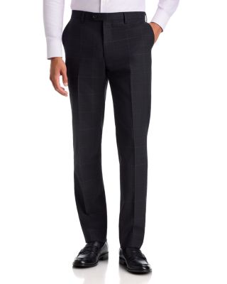 Windowpane Slim Fit Suit Pants