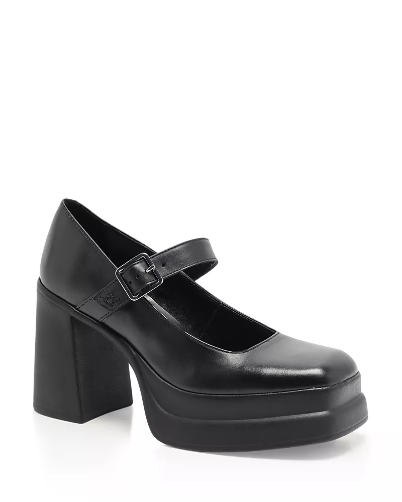 Free People Women's Marais Leather Mary Jane Pumps