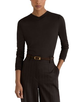 Brody High V Neck Top