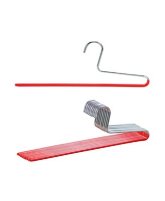 Single Rod Pant Hanger with Grip Coating, Model KH/1 , Set of 10