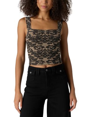 Free People Lace Up Square Neck Tank