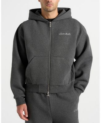 Js002 Unisex Signature Relaxed Fit Zip Hoodie