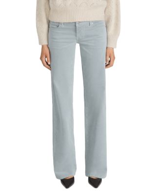The Corduroy Low Rise Gray Jeans in Mist