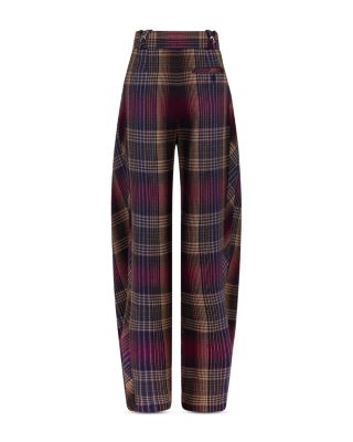 Optic Square Wool Stretch Straight Pants - thumbnail 2
