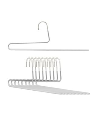 Single Rod Pant Hanger with Reverse Hook, Model KH35U, Set of 10