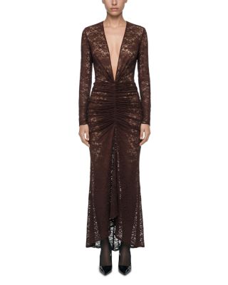 Nelli Lace Plunge Neck Dress