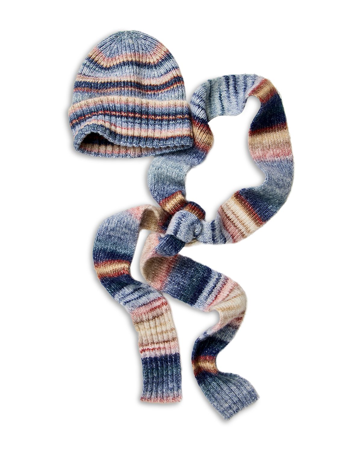 Free People Stripe Hat & Scarf Set