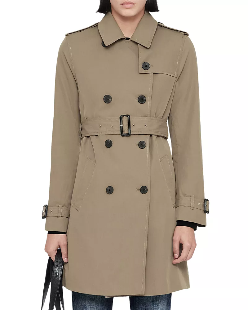 Allsaints Leonard Cotton Blend Trench Coat