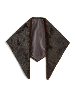 Faux Fur Triangle Scarf
