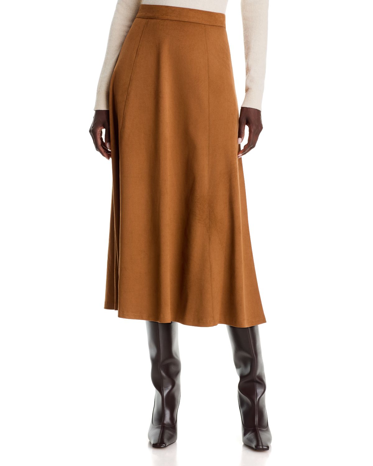 Flared Jersey Skirt - Exclusive - angle 1