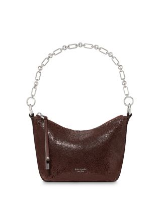 Halo Chain Mini Leather Bucket Bag