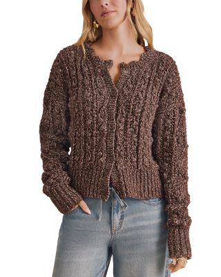 Hartford Cotton Blend Bobble Cardigan