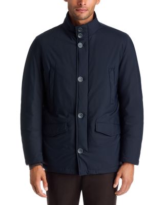 Water Resistant Bi Stretch Down Shirt Coat 