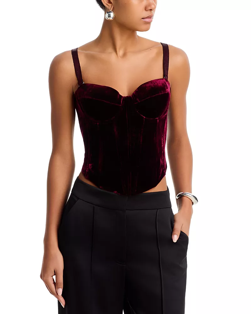 L'Agence Ariana Velvet Corset