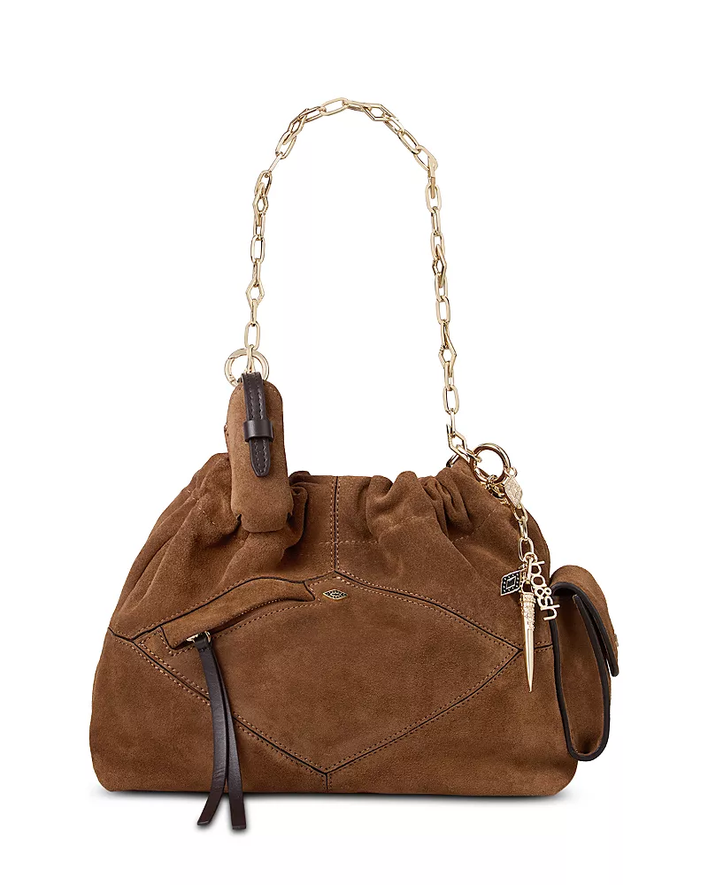 ba & sh Mini Jun Crinkle Suede Tote