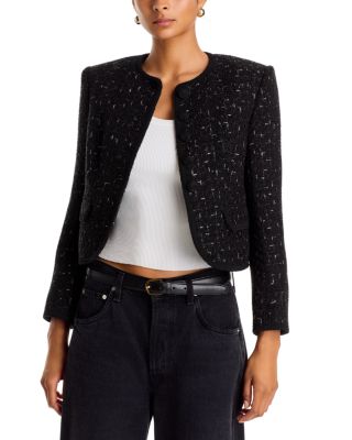 Fendric Tweed Cropped Jacket
