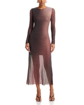 Crystal Mesh Maxi Dress - Exclusive
