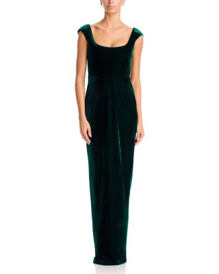 Brooke Velvet Bodycon Scoop Neck Gown