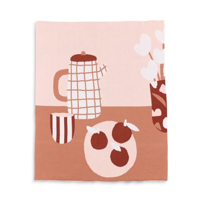 Breakfast Cotton Throw Blanket