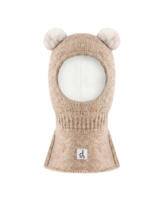  Unisex Knit Bear Ear Fleece Lined Balaclava - Little Kid