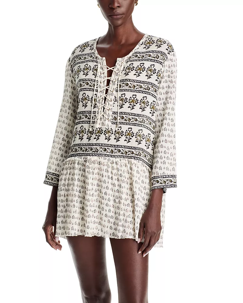 Isabel Marant Etoile Rosalia Lace Up Mini Dress