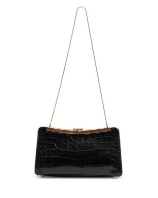 Solange Embossed Leather Shoulder Bag