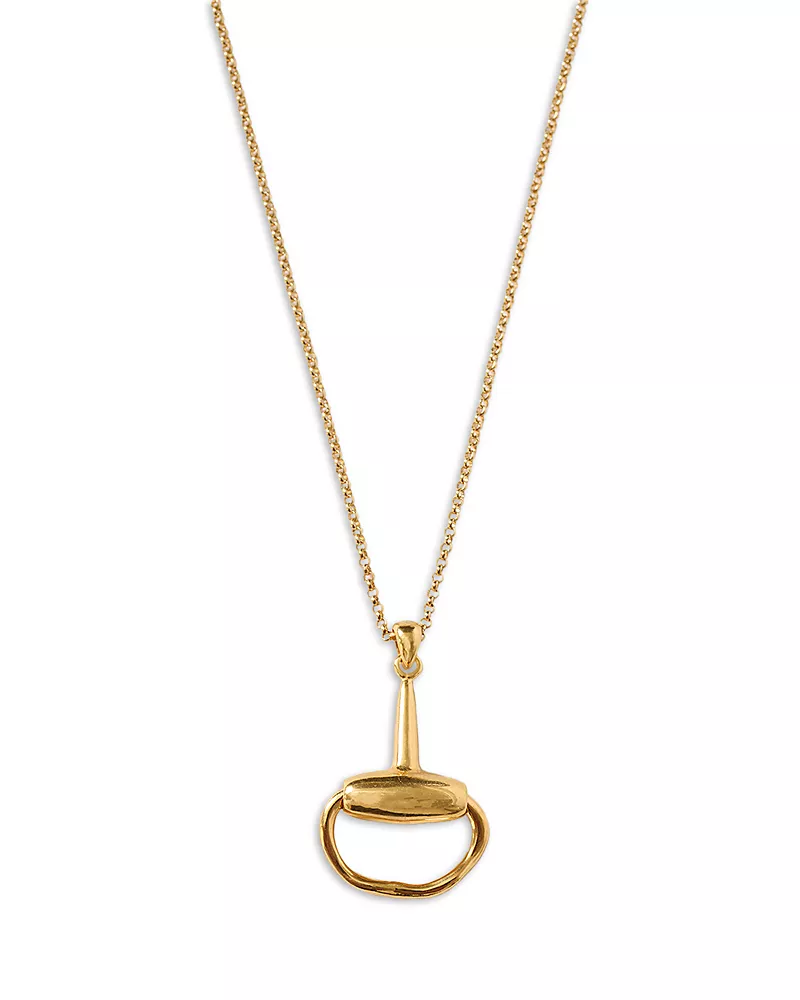 Chan Luu Horsebit Pendant Necklace, 17