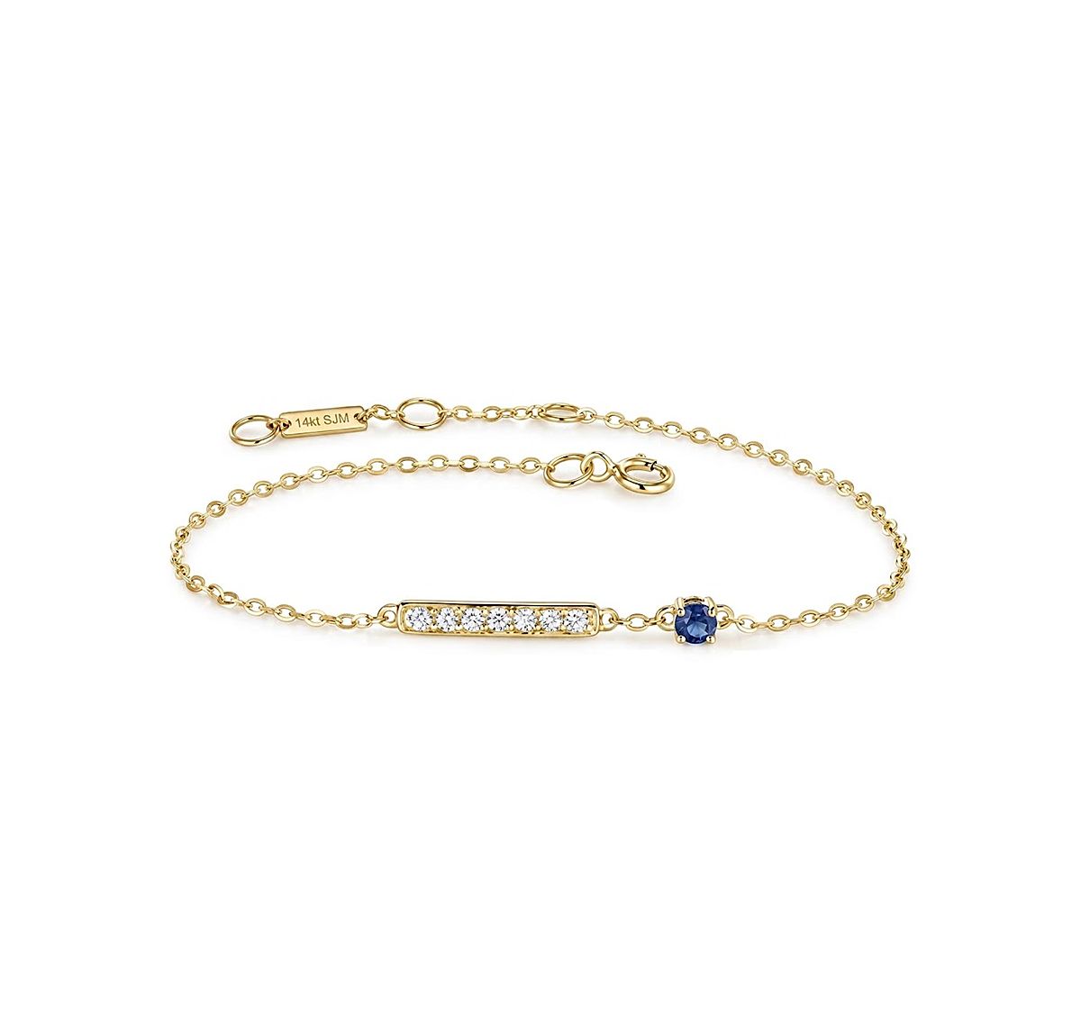 Bloomingdale's Fine Collection Sapphire & Diamond Bracelet