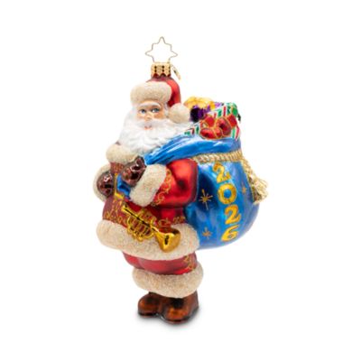 Bag Full of Memories 2026 Santa Glass Ornament