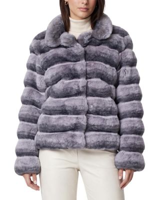  Faux Fur Chinchilla Jacket
