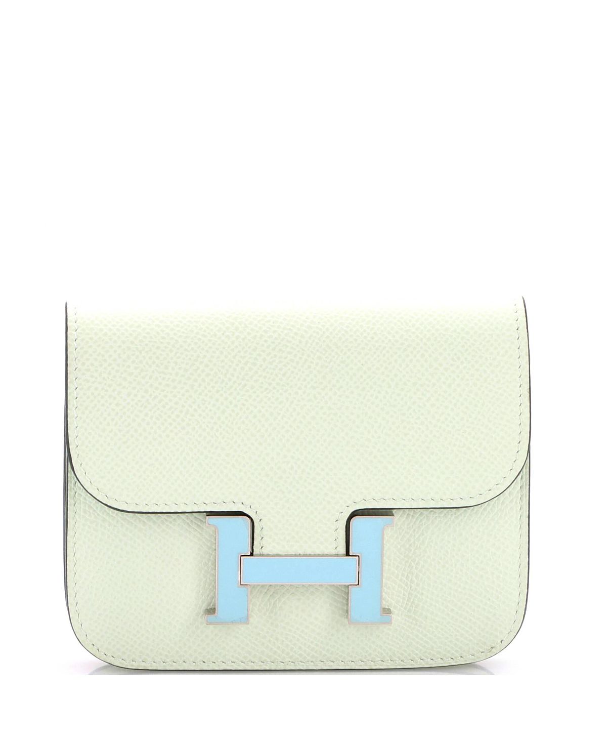 Pre-Owned HERMES Constance Mini Slim Epsom Leather Wallet