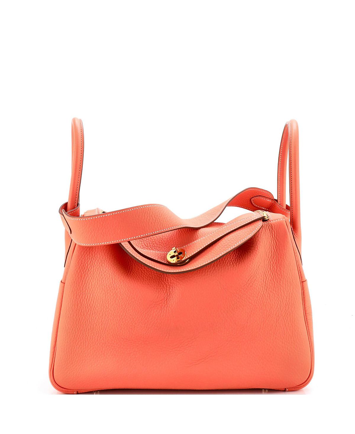 Pre-Owned HERMES Lindy Clemence Leather Shoulder Bag
