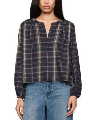 Autumn Printed Button Placket Blouse