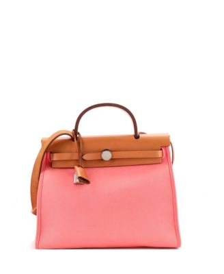 Herbag Zip 31 Convertible Leather & Canvas Shoulder Bag