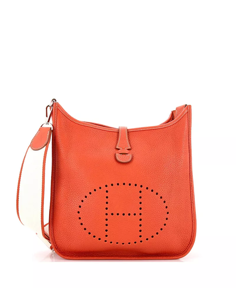 Pre-Owned HERMES Evelyne Iii Pm Leather Crossbody
