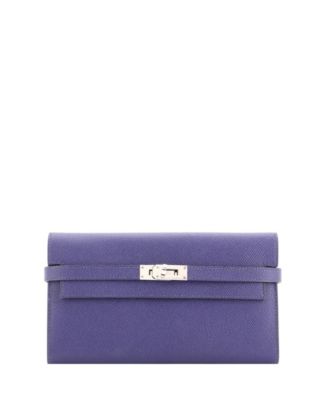 Pre-Owned HERMES Long Kelly Verso Epsom Leather Wallet