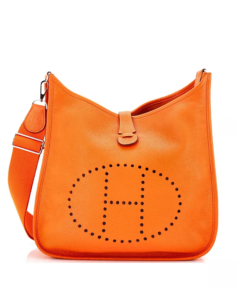 Pre-Owned HERMES Gm Evelyne Iii Leather Crossbody