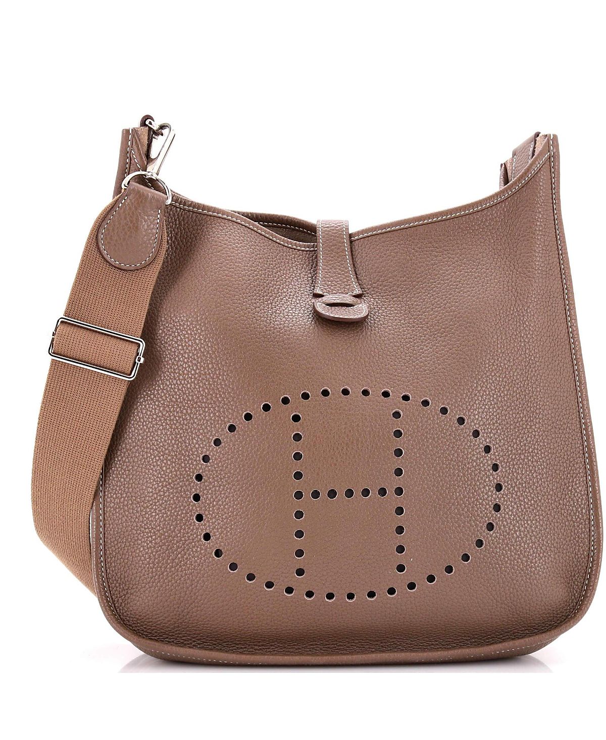 Pre-Owned HERMES Gm Evelyne Iii Clemence Leather Crossbody