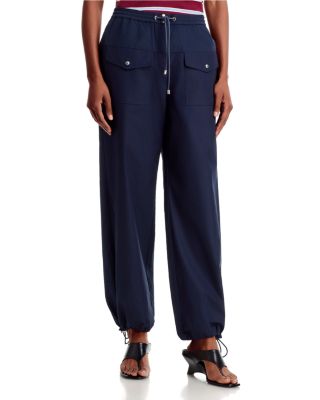 Drawstring Waist Toggle Cuff Pants